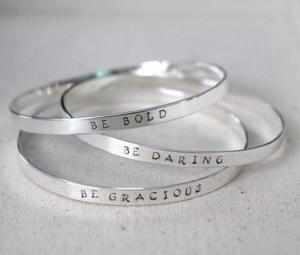 Stacey Bradshaw makes the most elegant bangles Click here to check them out.